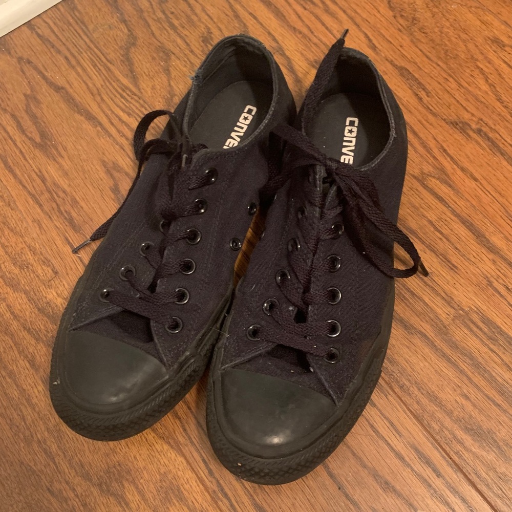 All Black Converse